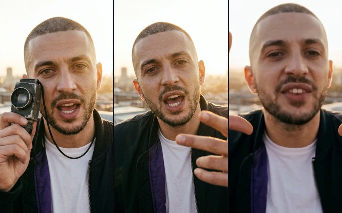The artist photo, the close-up start frame and the performance on the vocal.